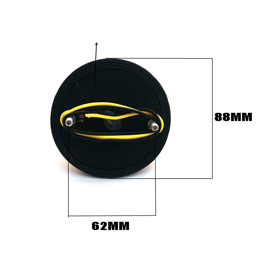 4pcs Amber Round LED Side Marker Beehive Cone Lights for Peterbilt Truck Trailer