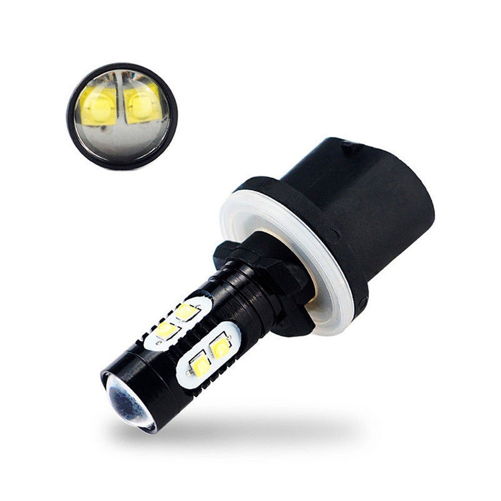 2x 6000K 880 LED Super White 100W Fog Daytime Running Light Bulbs No Polarity