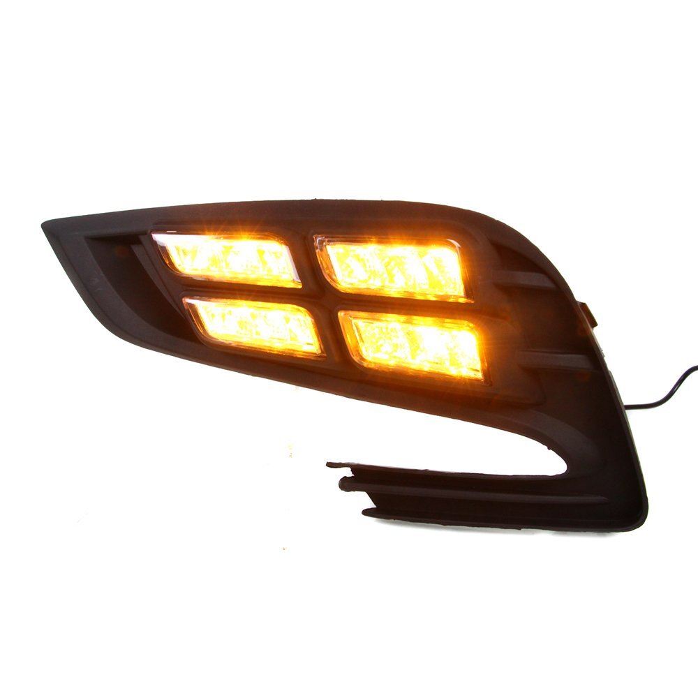 LED DRL For Buick Encore Opel Mokka 2017 2018 Daytime Running Light Turn Signal