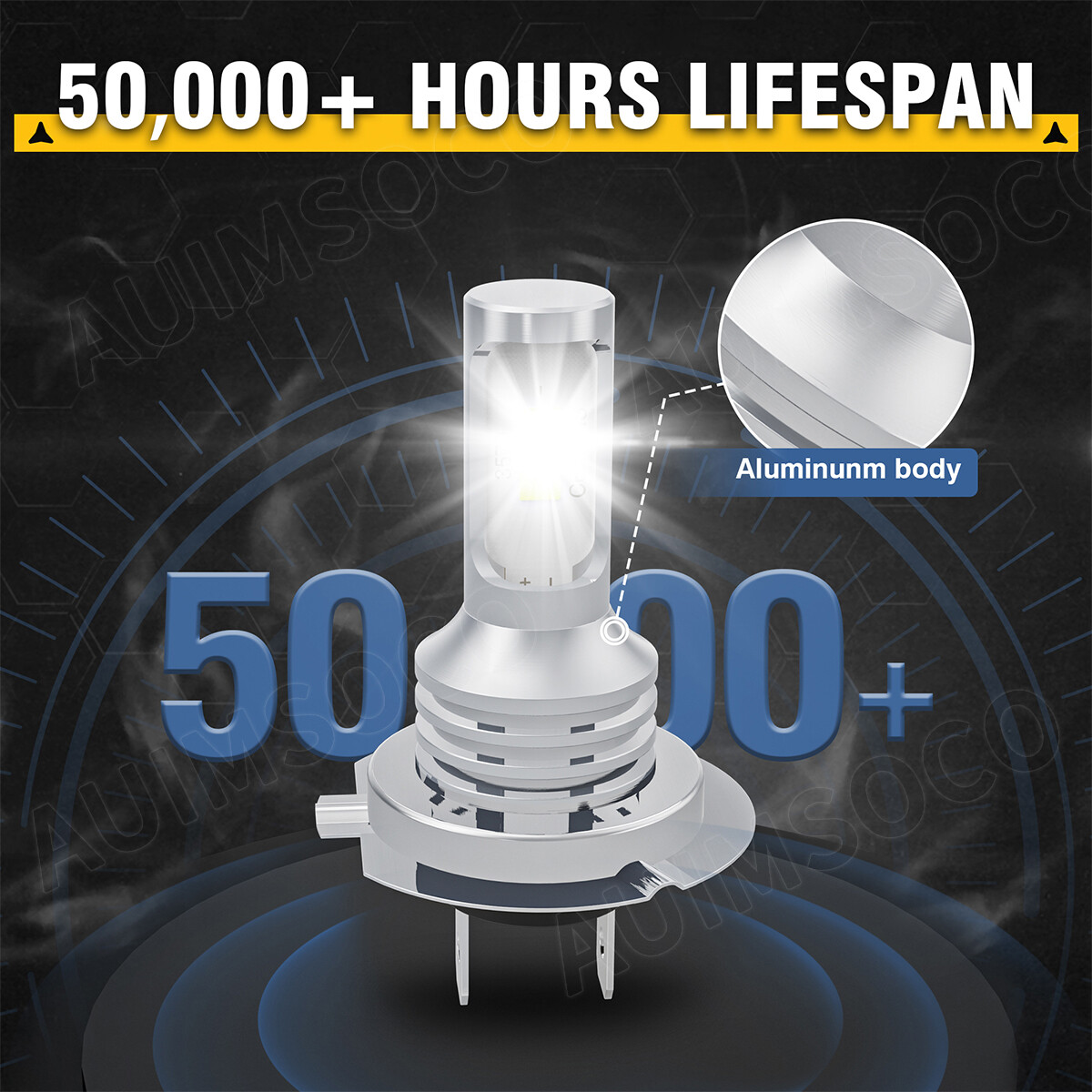 H7 H11 LED Headlights Kit Combo Bulbs 8000K High Low Beam Super White Bright CSP