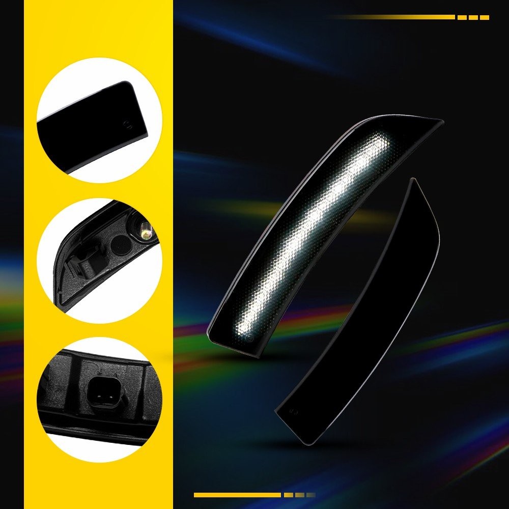 4PC White LED Side Marker Lights For 2022 23 2024 Toyota GR86 ZN8 Subaru BRZ P