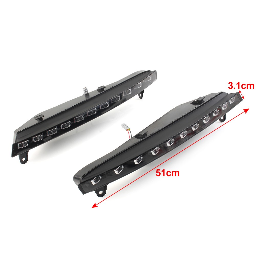 Pair For Audi Q7 2006-09 07 LED Daytime Running Light DRL Turn Signals Fog Lamps