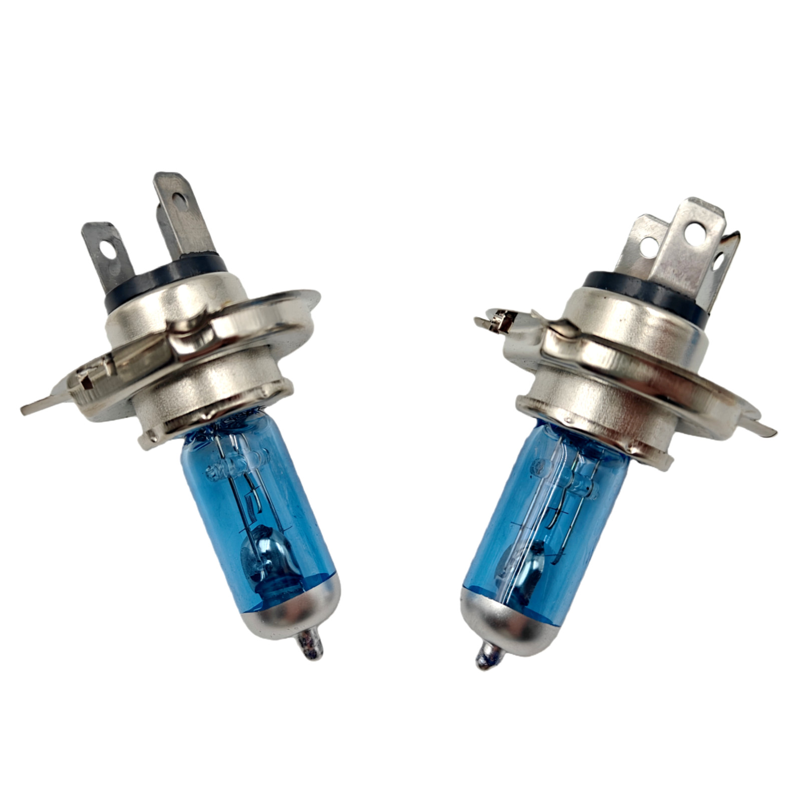 100W H4 9003 6000K Blue Coated Dual High Low Beam Automotive Headlight Bulbs 2pc
