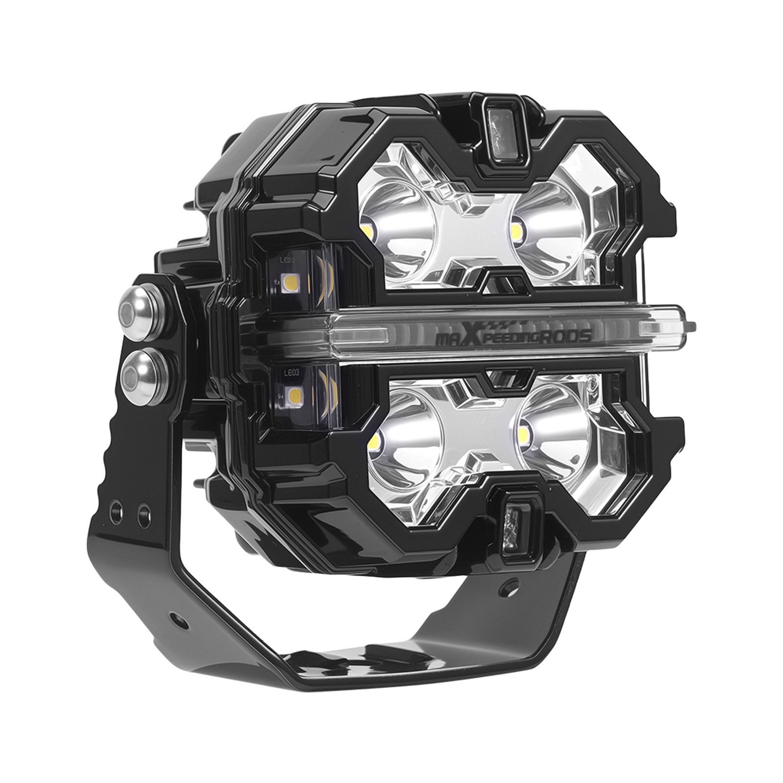 Off Road LED Light Pods 3.5″ Aluminum Housing Spot Beam Side Shooter IP68 160W