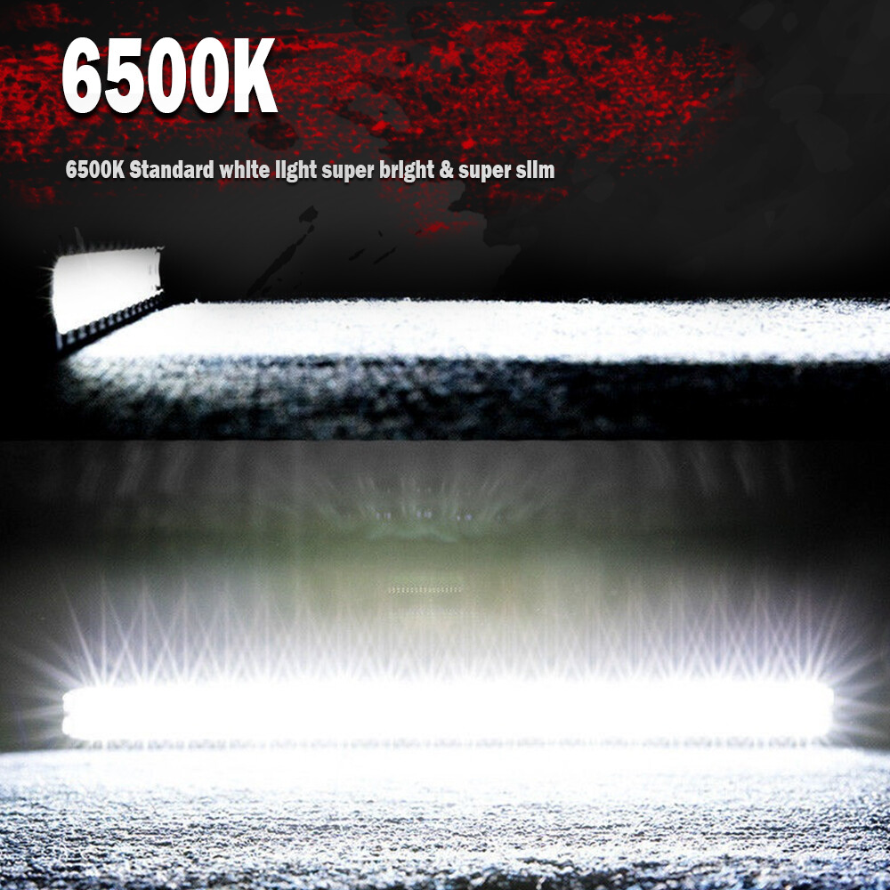 10″20″30″38″40″52″ Slim LED Light Bar Spot Flood Bumper Offroad Truck ATV Fog