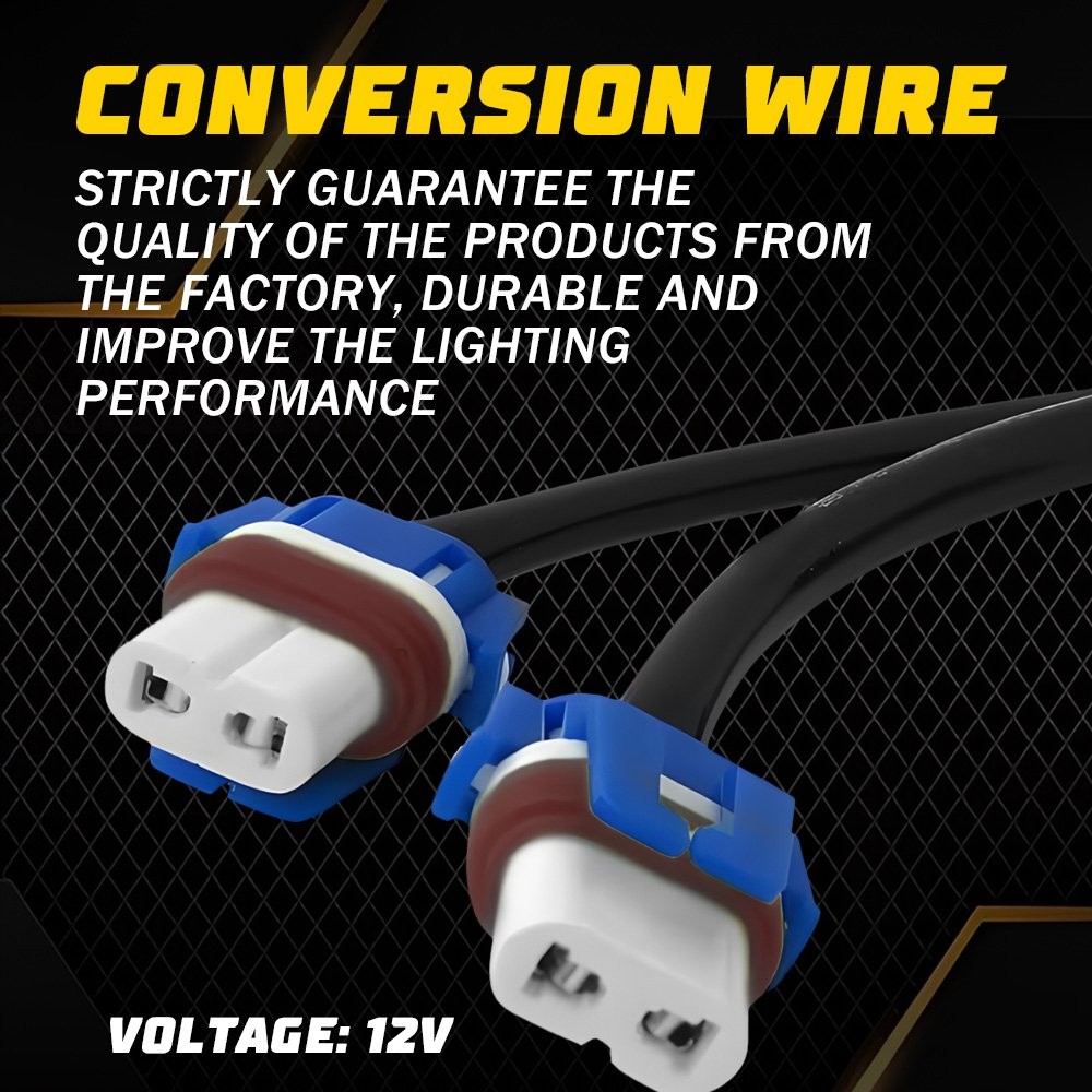 Conversion Wire 9003 H4 TO 9005 9006 Two Harness Head Lamp Adapter Plug Play New