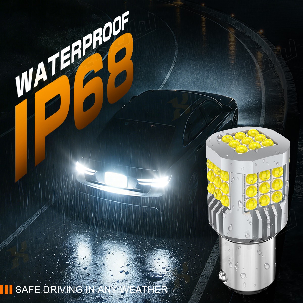 2x 1157 LED Turn Signal Light Bulbs White Anti-Hyper Flash FOR 2013 Nissan Quest
