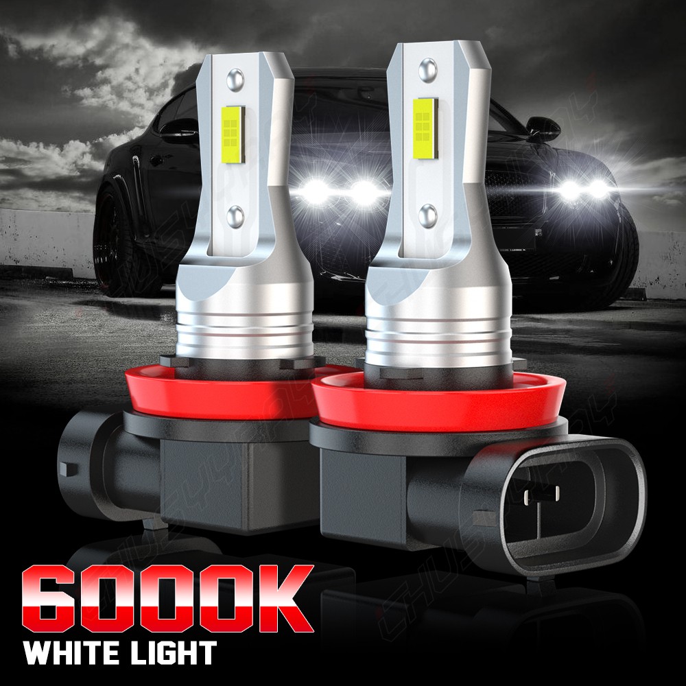 4x H11+H11 LED Headlight Combo High Low Beam Bulbs Kit Super White Bright Lamps