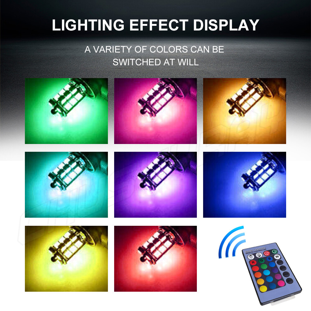 Error Free H11 LED projector RGB Fog Light Bulbs For BMW E90 325 328 335i