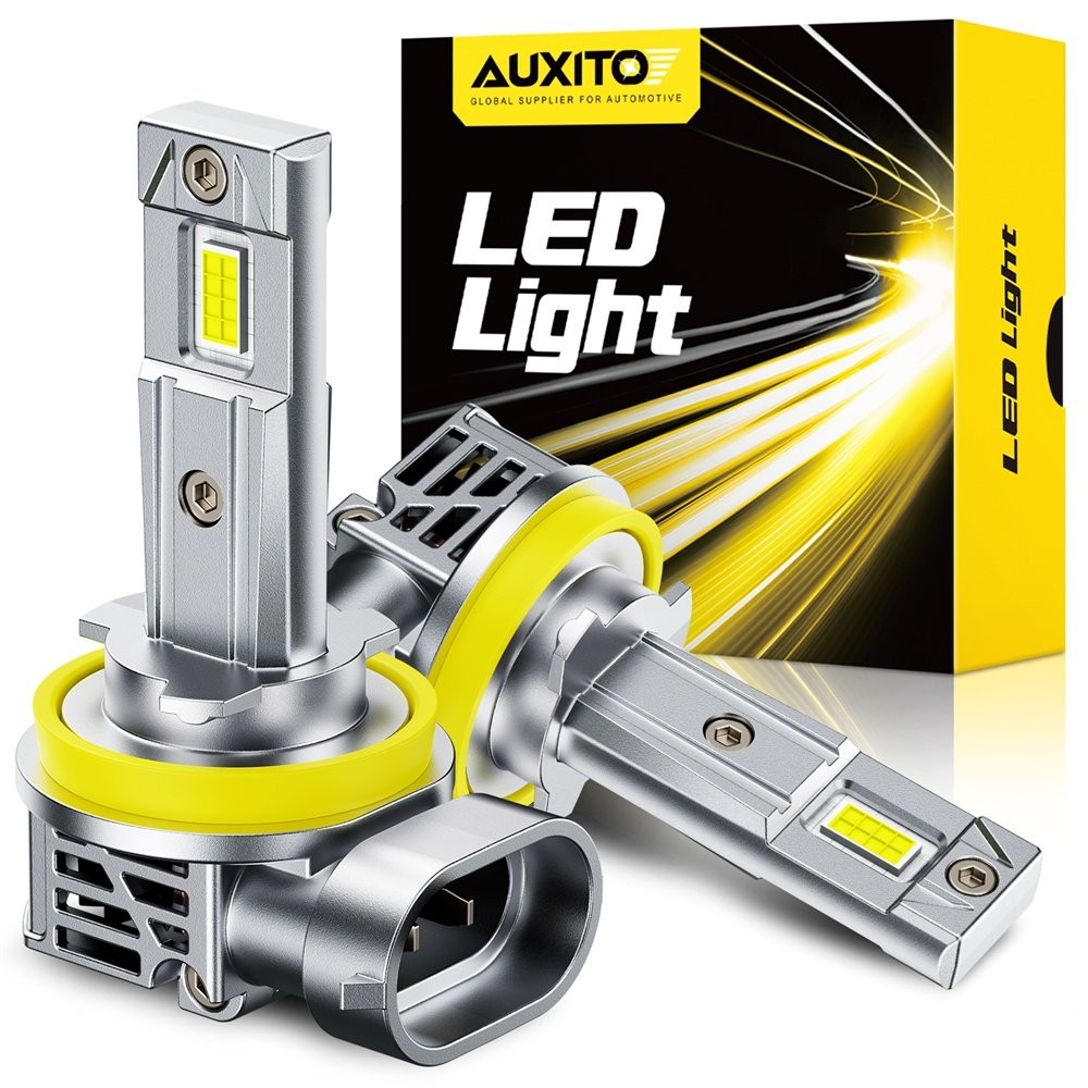 AUXITO H11 H8 H9 LED Headlight Bulb 100W 30000LM Hi/Low Beam 6500K CANBUS M6S ER