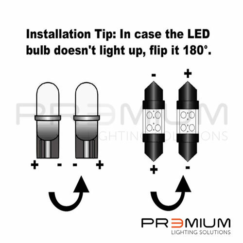 For VW Bora Xenon White Canbus Error Free Number Plate LED Lights Bulbs