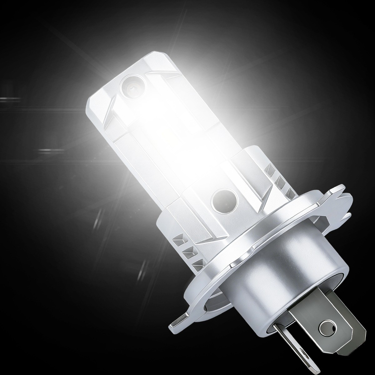 2Pcs H4 9003 Super White LED Headlight Bulbs High Low Beam Combo 80000LM New