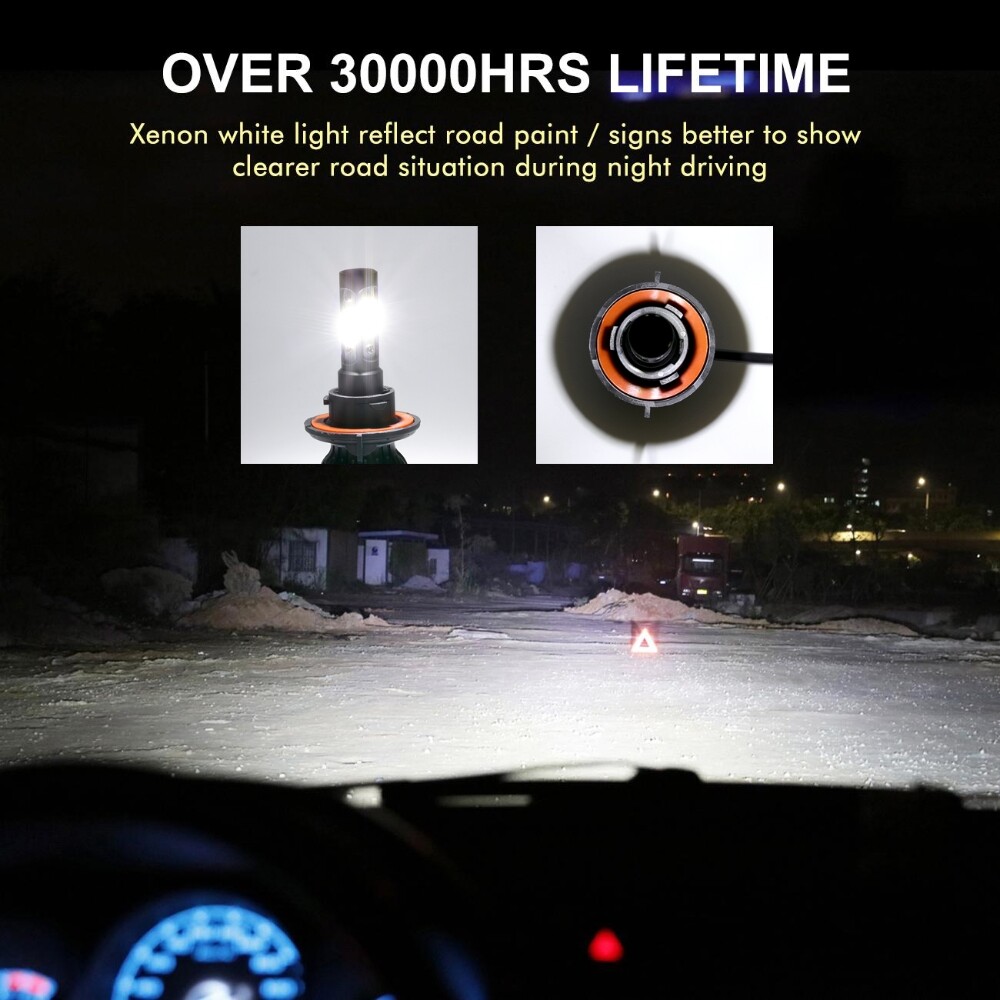4-sides LED Bulbs H13 9008 Headlight High Low Beam Super White 6000K 360000LM
