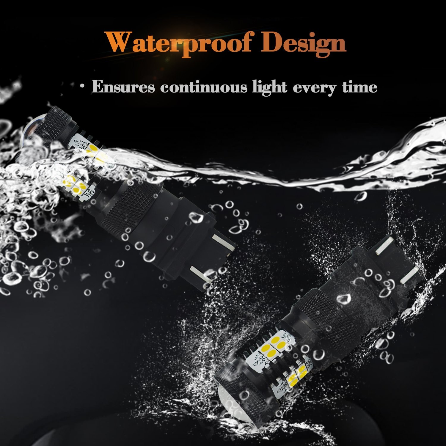 2X AUXITO 3157 3156 Turn Signal light White 3030smd High Power bulb LED AAA