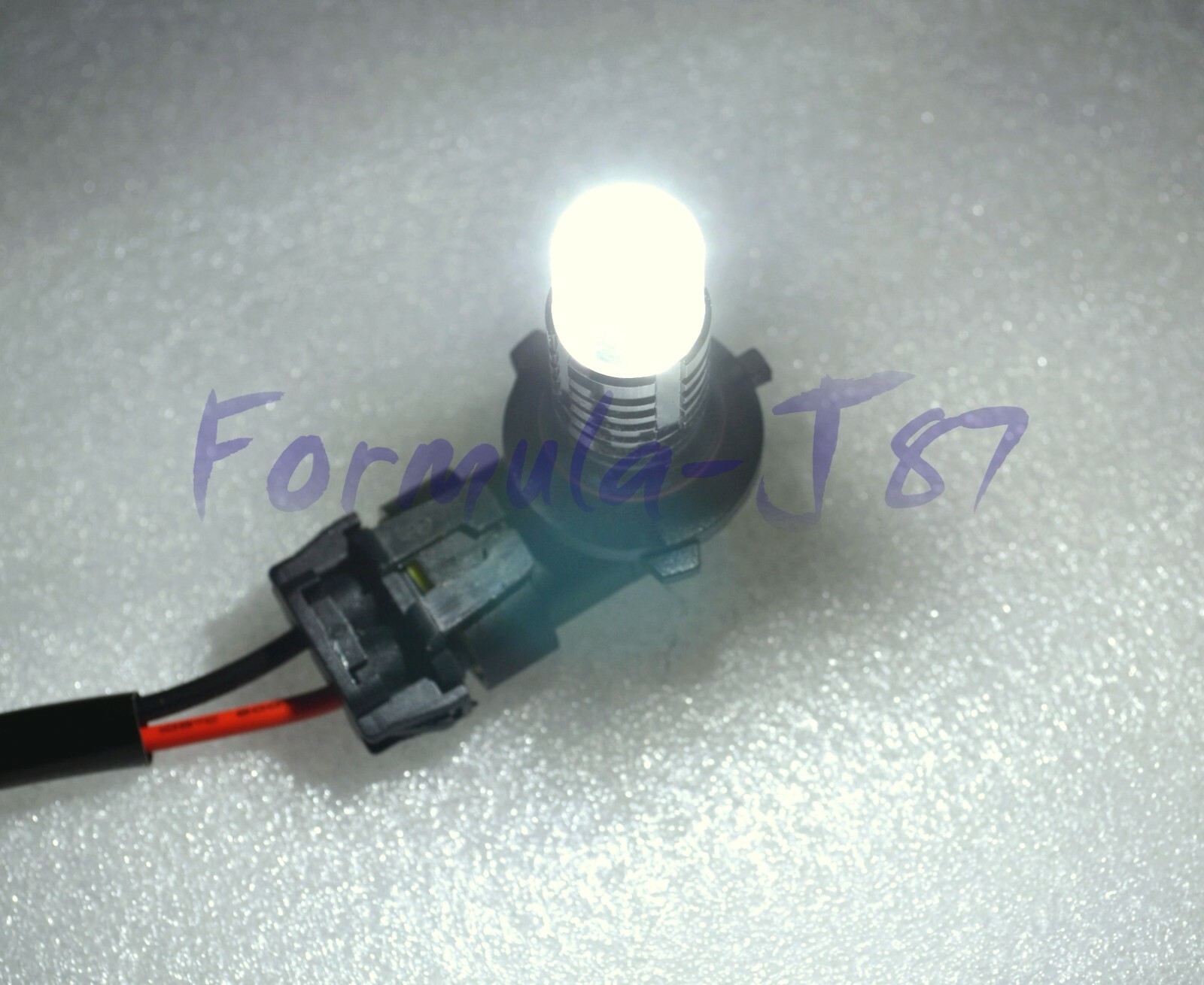 LED 20W H12 9055 White 4300K Two Bulbs Fog Light Replacement Plug Play Upgrade