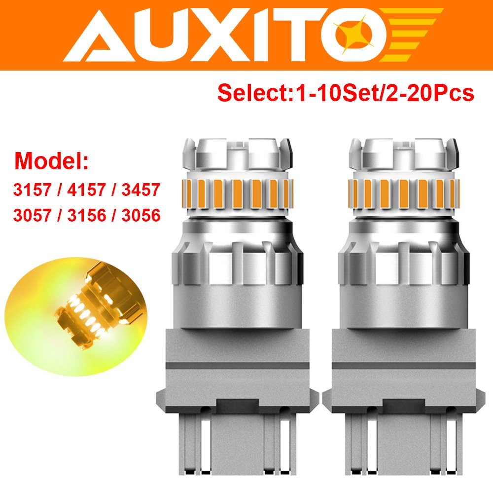 1-10Set 3157 LED Turn Signal Light Bulb Amber Anti Hyper Flash Error Free CANBUS