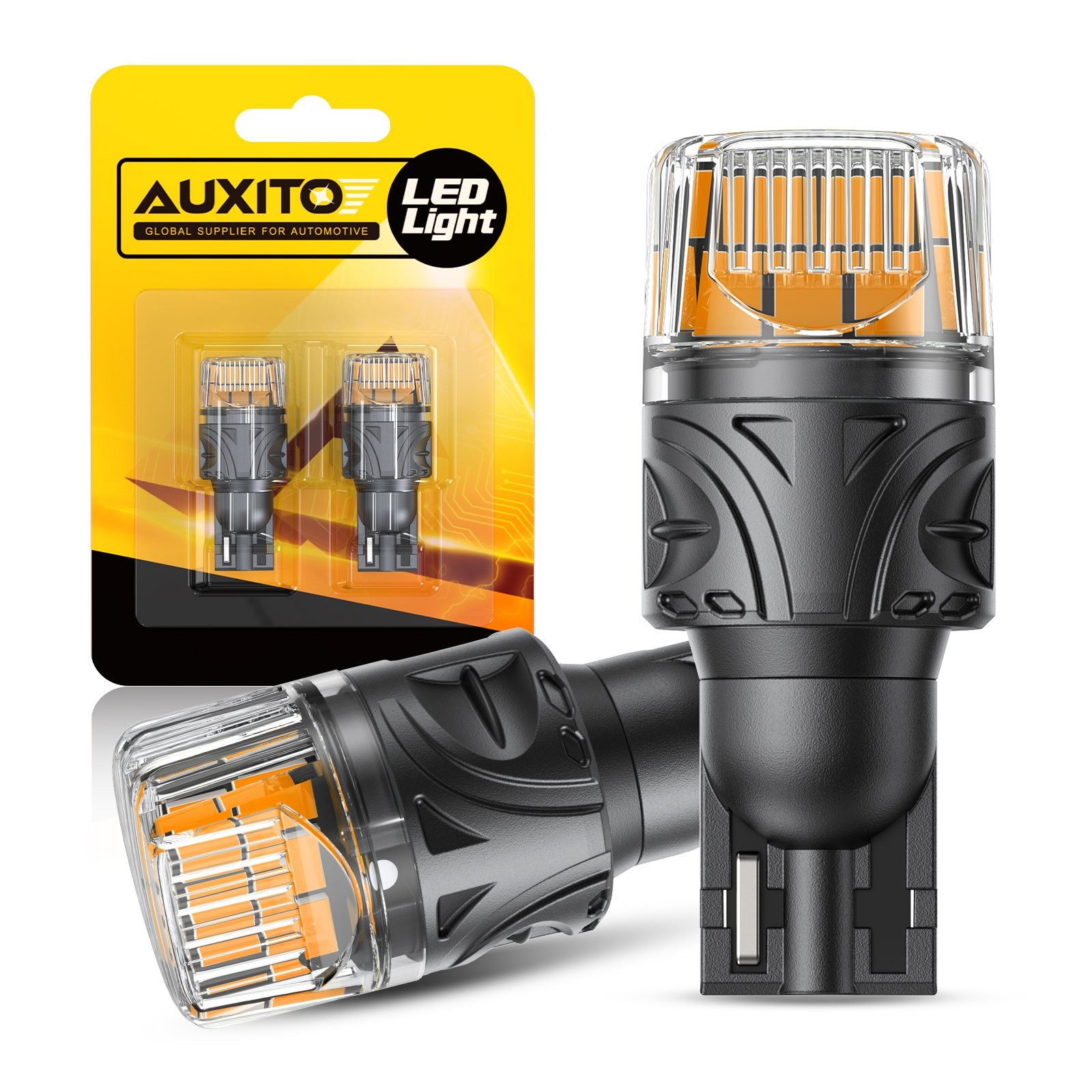 2X T15 921 912 Amber LED Rear Turn Signal Light Bulb Canbus Error Free 16-SMD