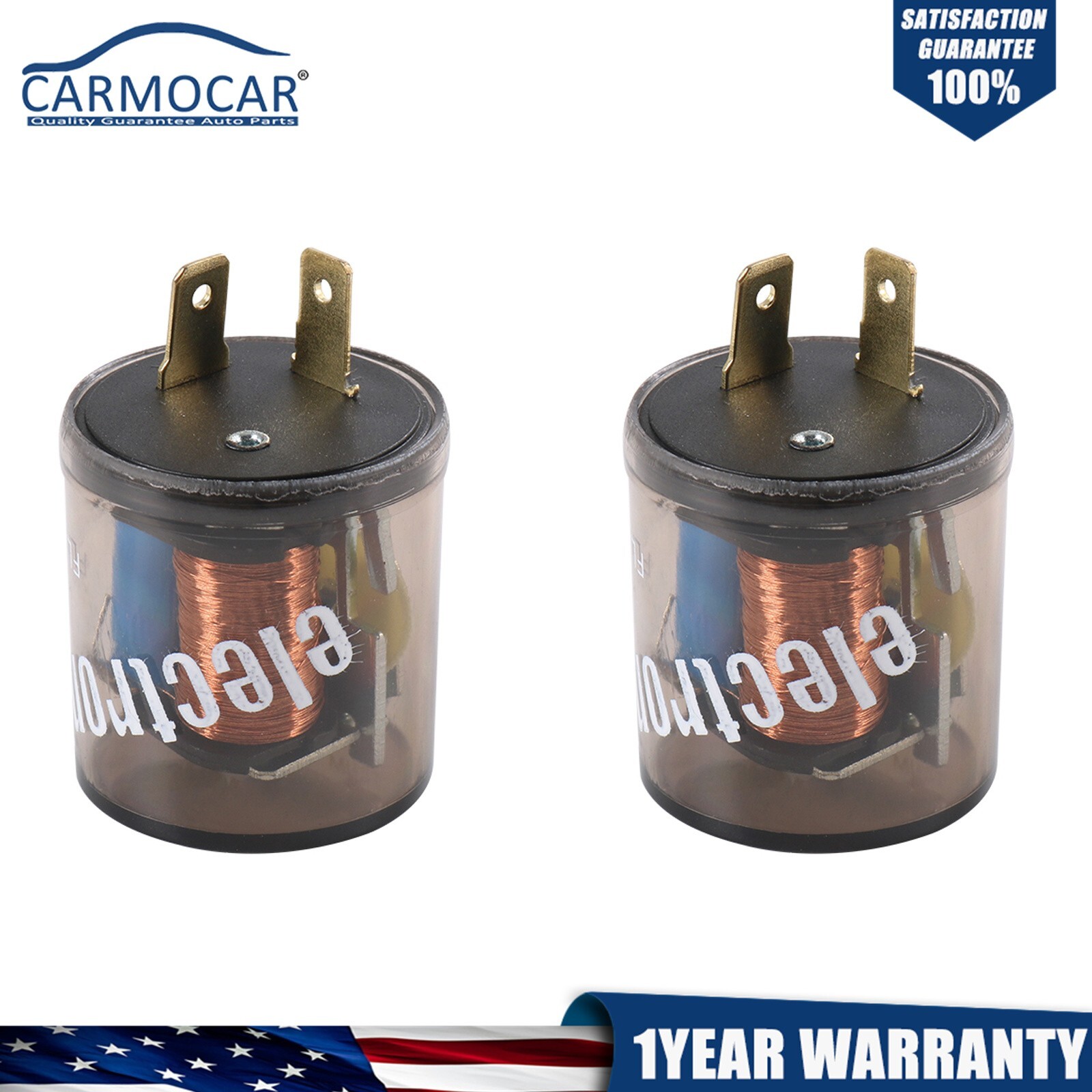 2-Pin Variable Car LED Turn Signal Light Flasher Blinker Relay 4PCS 20 Amps 12V