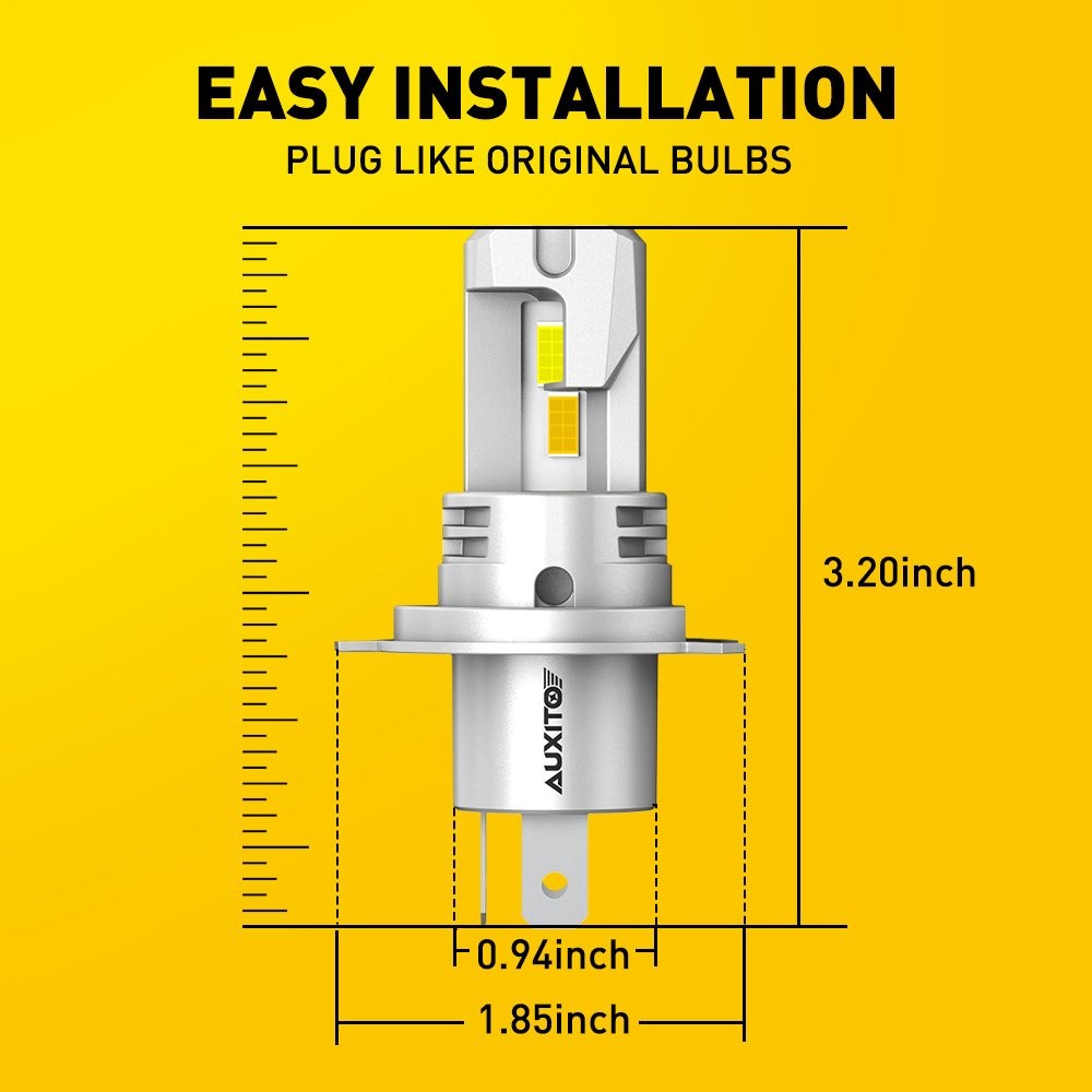 Dual Color H4 9003 Headlights LED Bulb Kit Super Bright Yellow+White Combo EXD