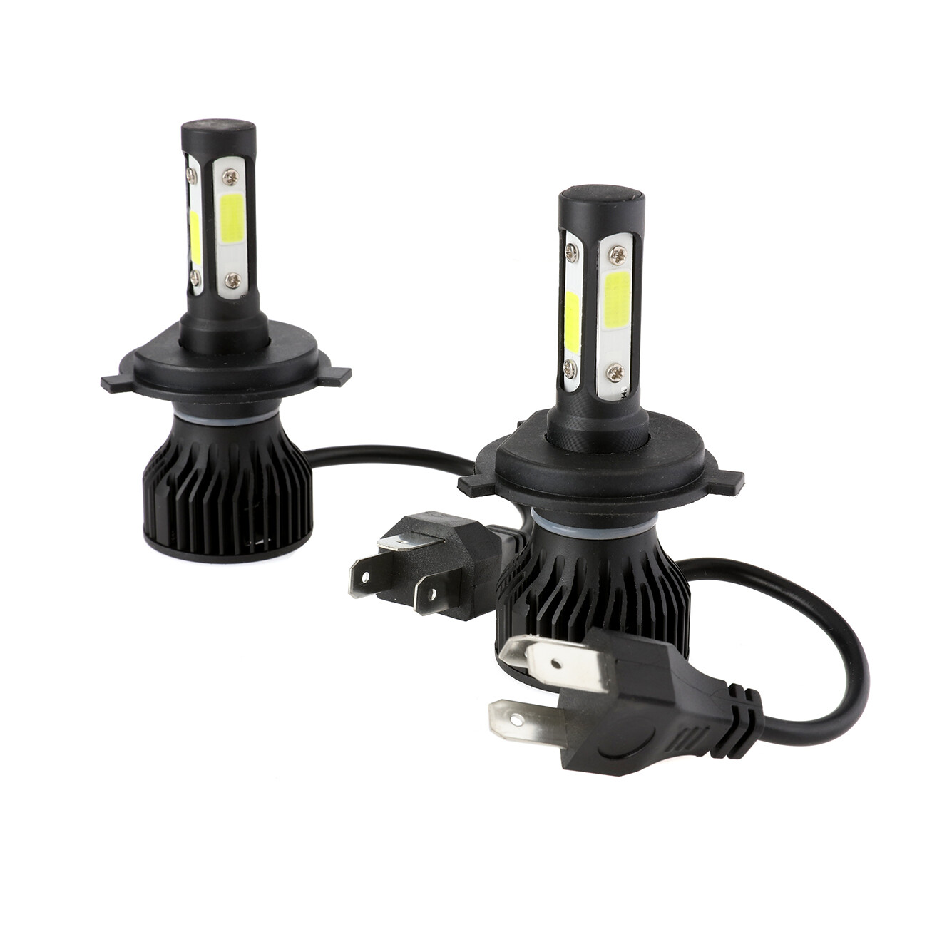 4sides LED Headlight Bulbs H4 9003 HB2 High Low Beam For Toyota Tacoma 1997-2015
