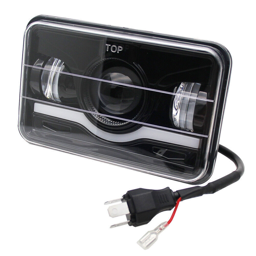 For Cadillac Seville 1977-1985 2PCS 4×6″ LED Headlights DRL High-Low Beam DOT