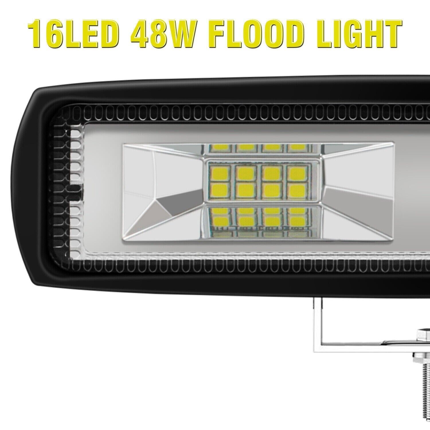 2Pcs 6″ 48W LED Work Light Bar Spot Pods Fog Lamp Offroad SUV ATV Truck