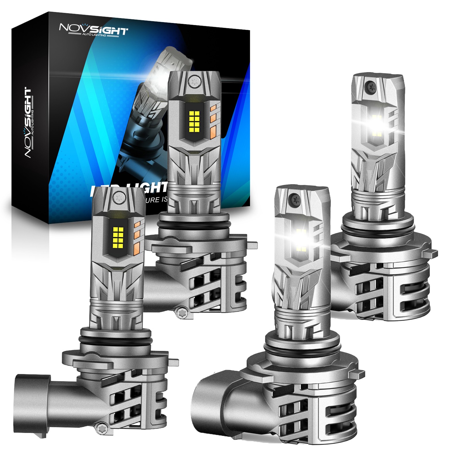 NOVSIGHT 9005 9006 LED Headlight Bulb High Low Beam Lamp 6500K Canbus Error Free