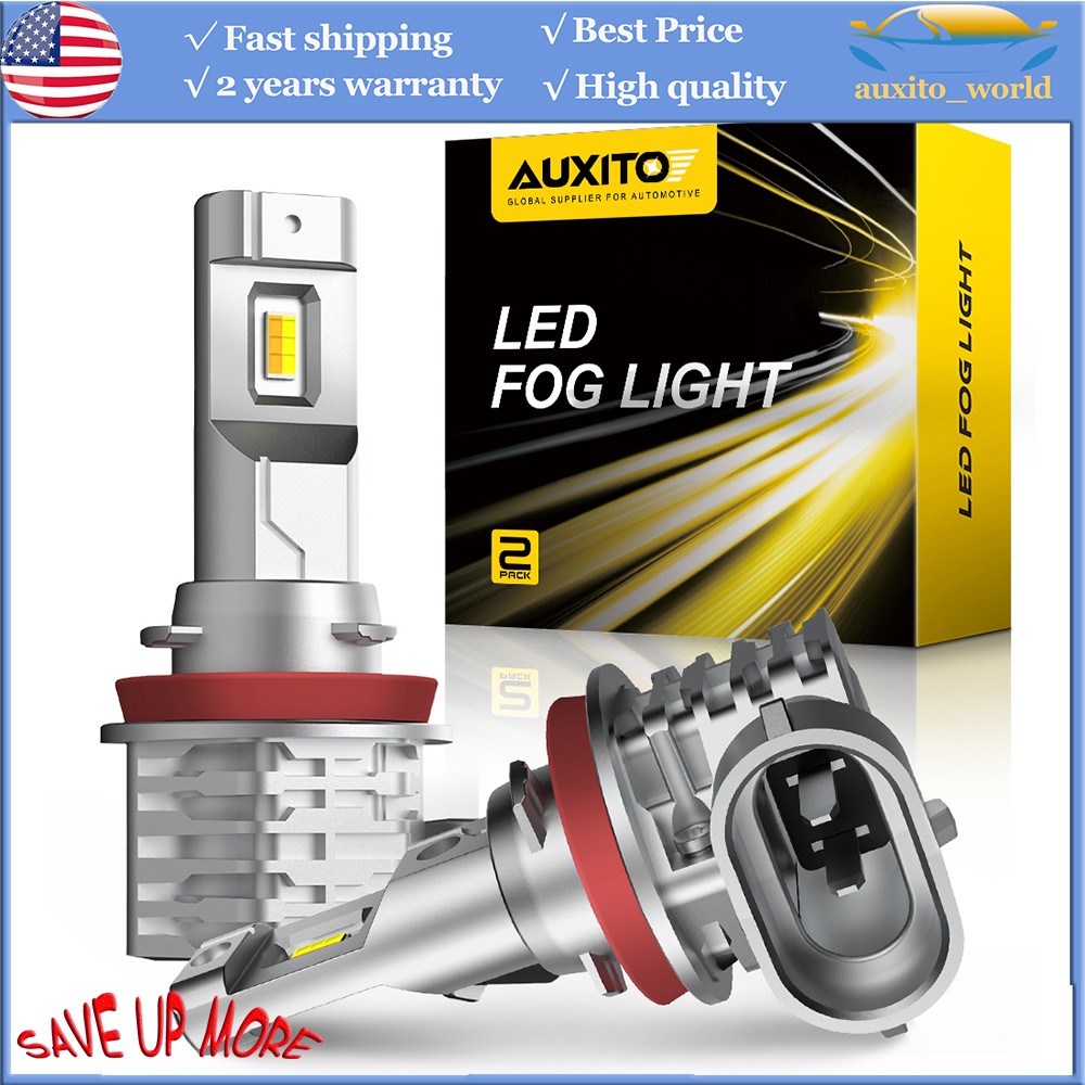 H8 H11 White/golden Yellow LED Fog Light Bulb Dual Color Switchback 6000K 3000k