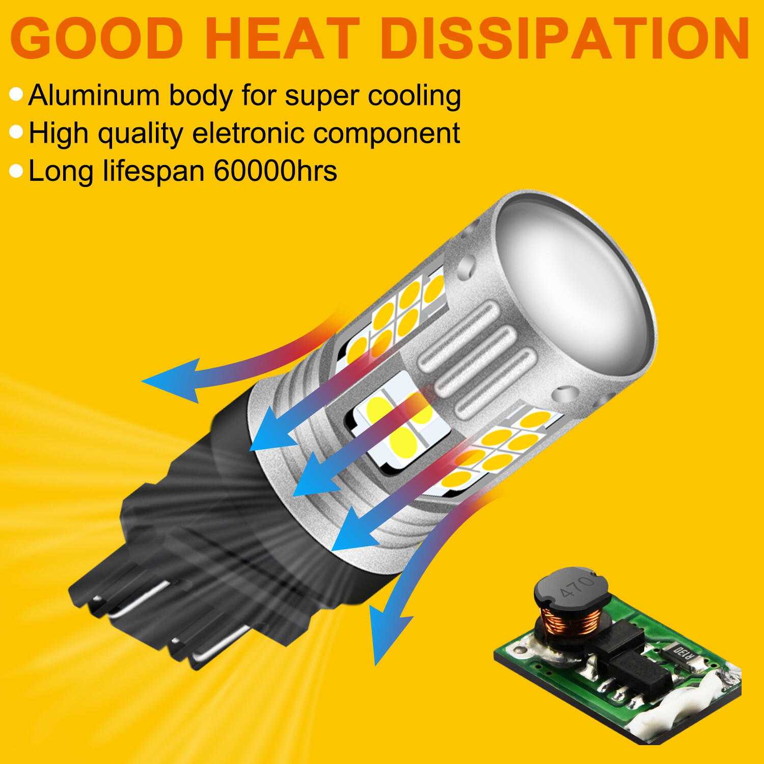 2X Switchback 16-SMD LED Turn Signal Lights Bulbs for Subaru Impreza 2009-2011