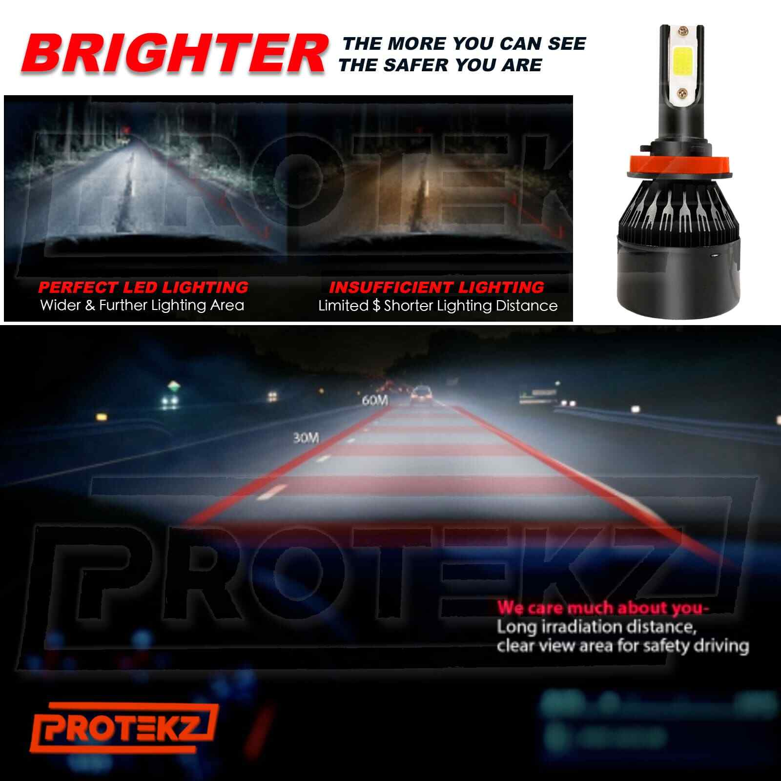 9006 HB4 LED Headlight Kit CREE 5Years Warranty 800W 120000LM 6500K Bulbs Light