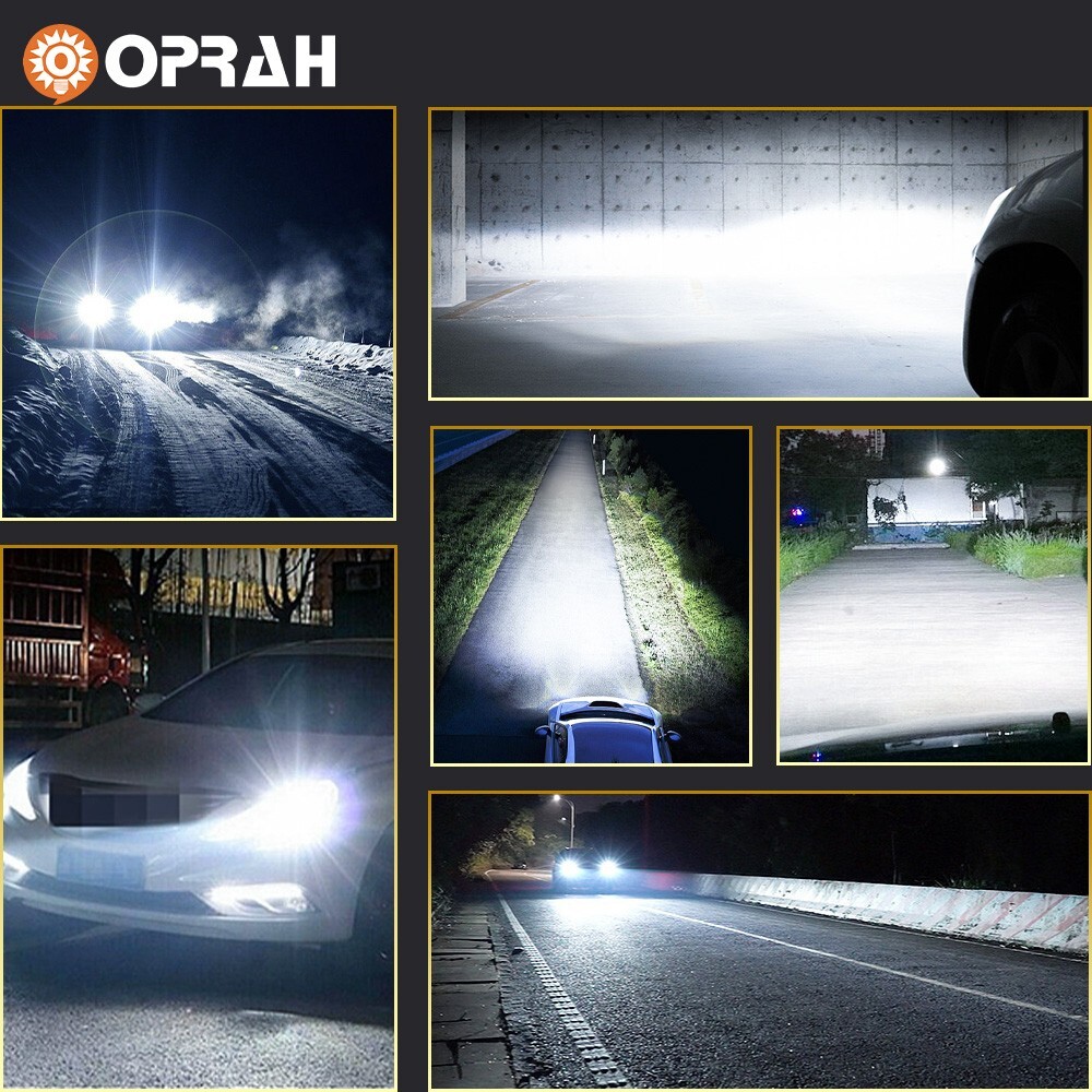2x H4 LED Headlight Bulbs Kit 9003 HB2 High Low Beam 6500K Bright White M8 Pro