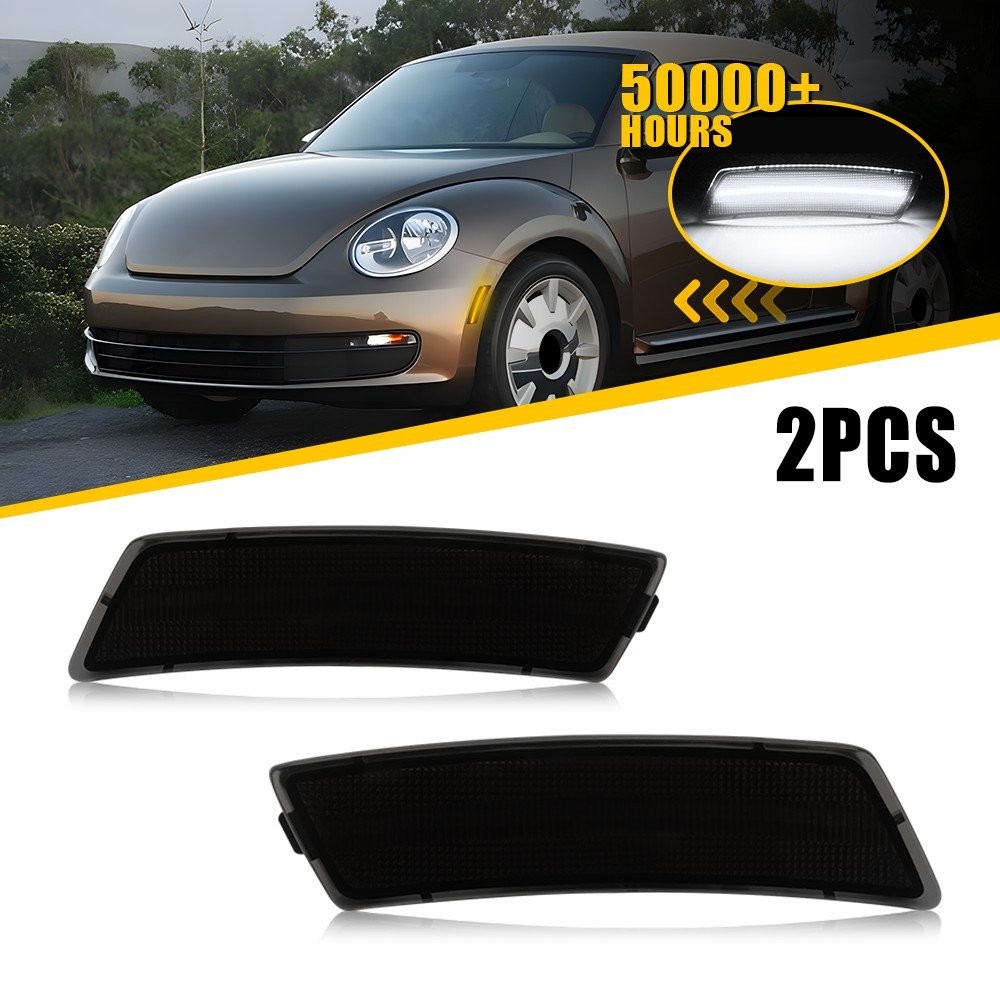 For 2018-2023 Volkswagen Tiguan Front Left&Right White LED Side Marker Light EPU