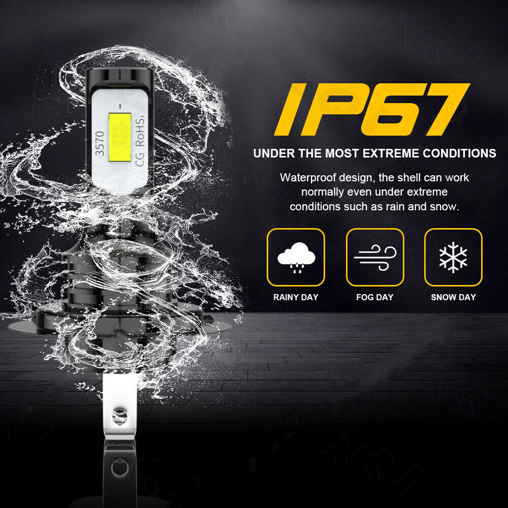H7 LED Headlight Bulb Super Bright High Low Beam Conversion Kit 5Years Warranty