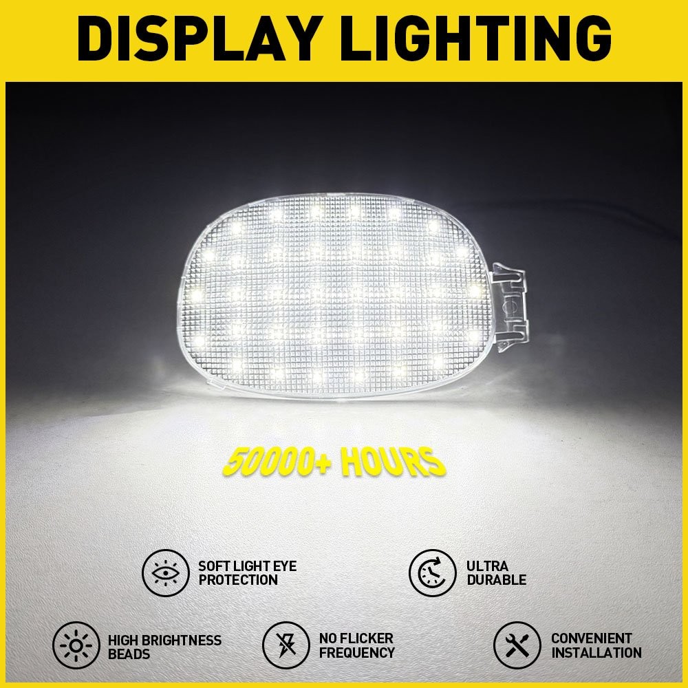 1PCS For 2001-2003 Dodge Ram 1500 2500 3500 Dome Read Light Assembly White Clear
