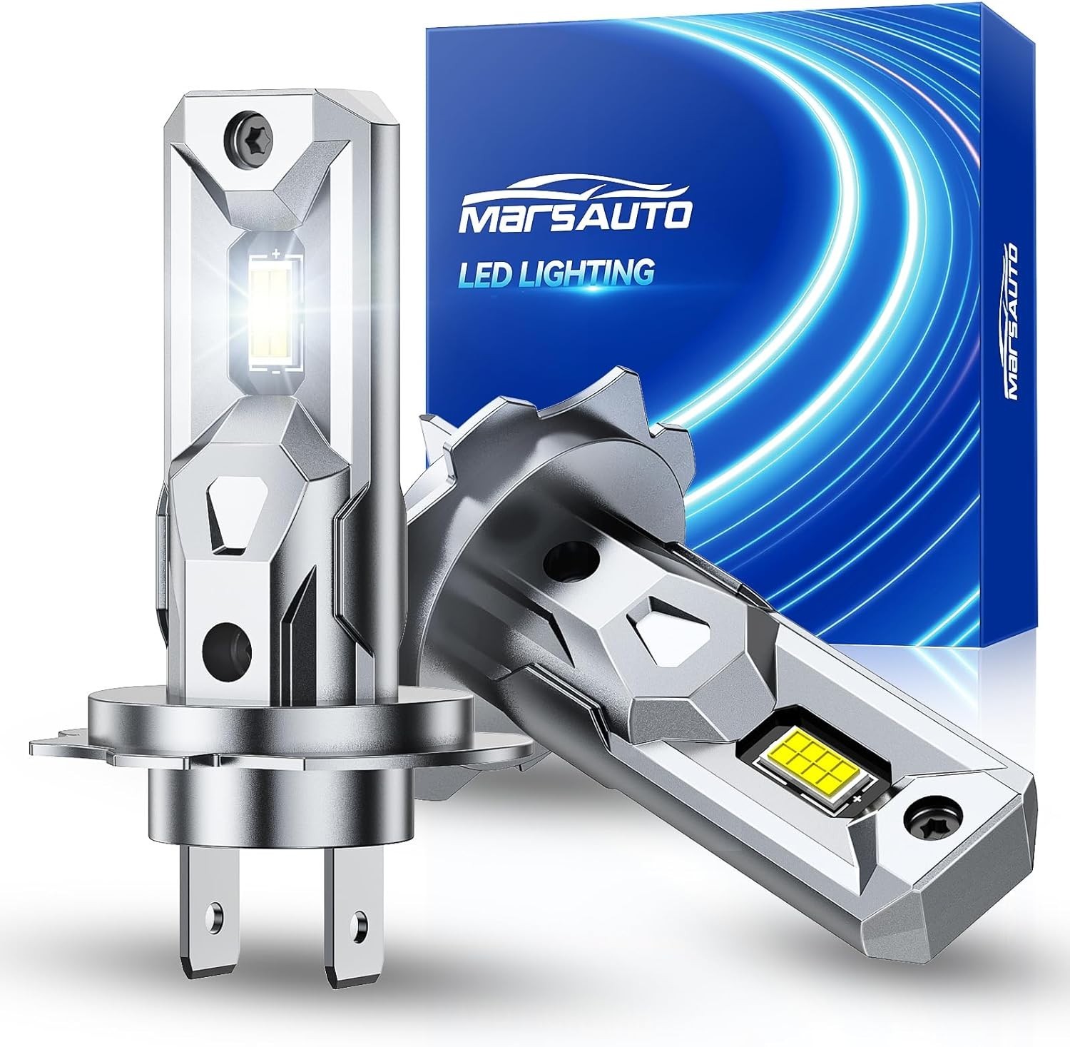 H7 LED Headlight Bulbs – 8X Brighter, 80,000hr Lifetime, Universal Fit