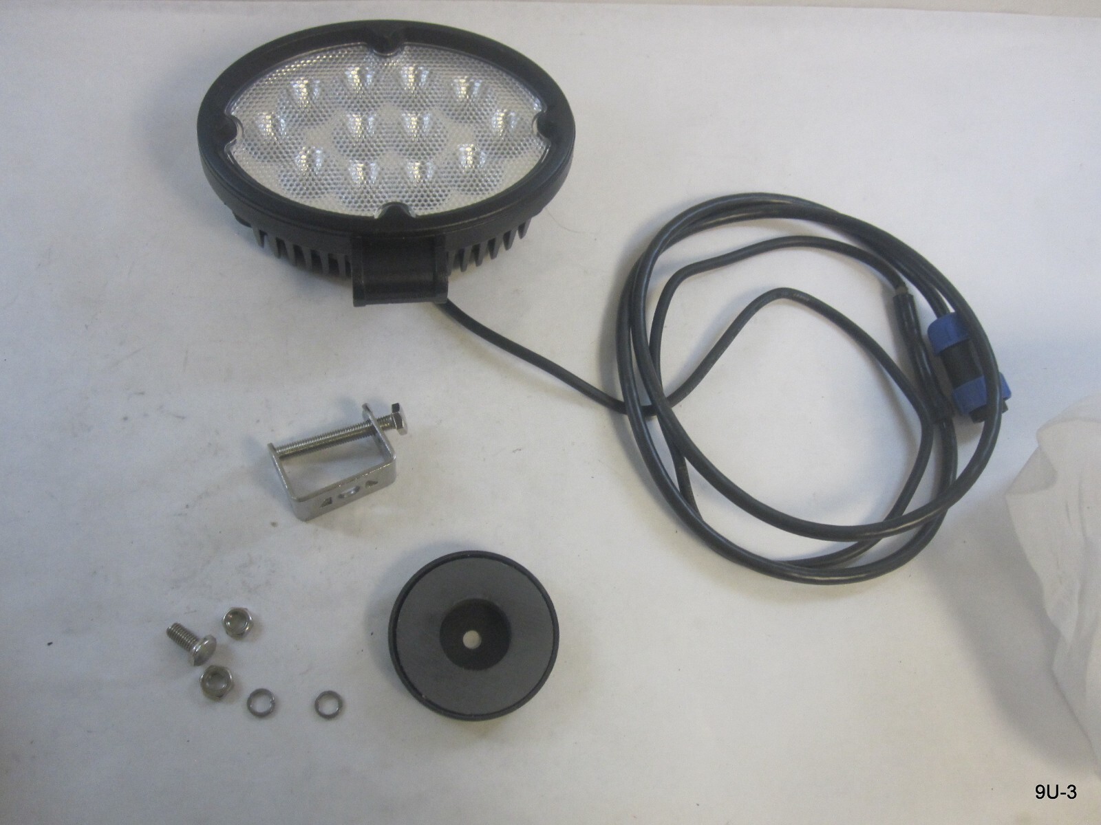 2 Pack Work Lamp LED Fog Light Oval Universal White Color Auto Parts DC 12-24V