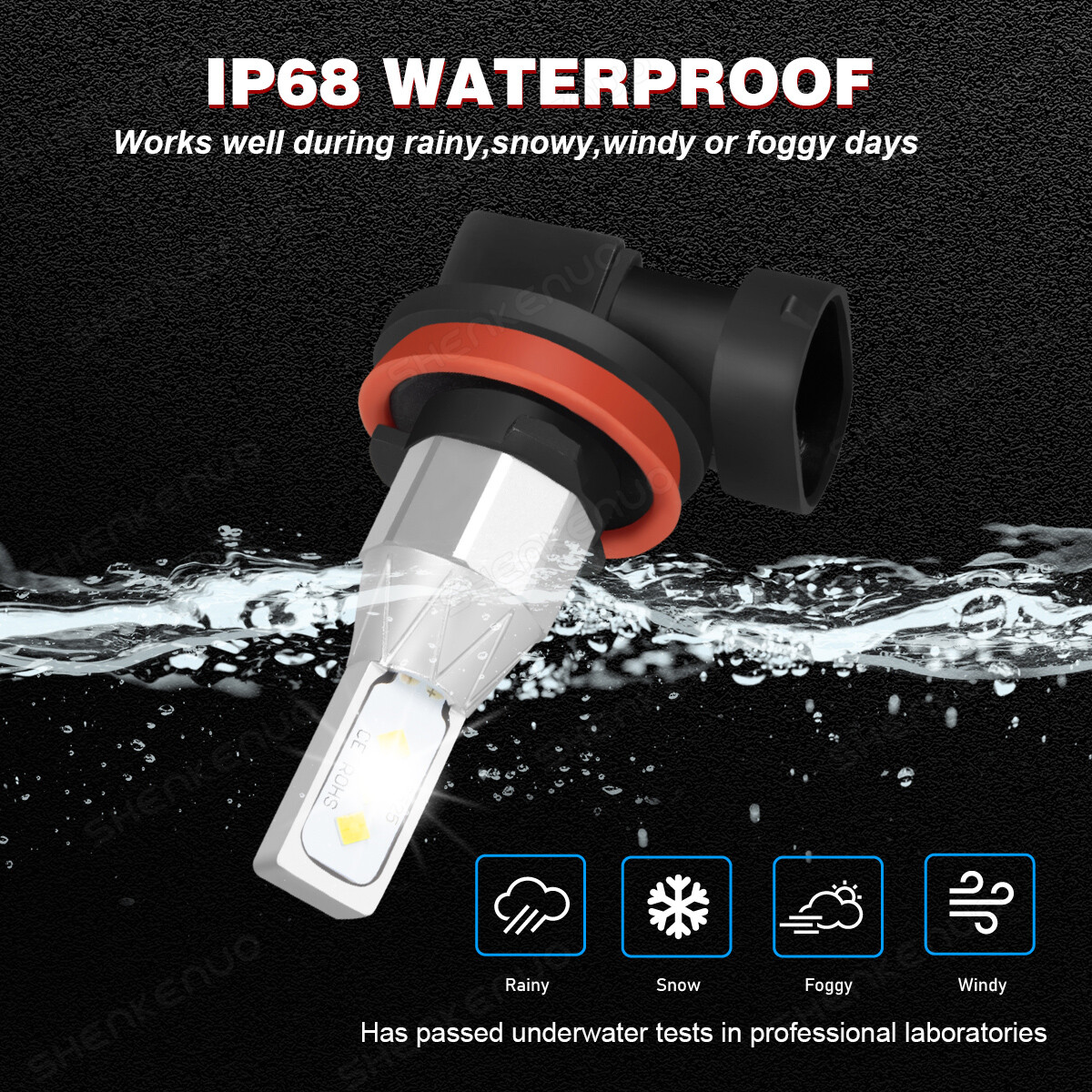 For Hyundai Tucson 2016-2018 H7 H7 H11 LED Headlight Hi Lo Fog Light Bulbs 6X