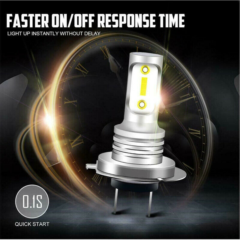 H7 Canbus LED Headlight Bulb High Low Beam Fog Light 100W 10000LM Bright 2pcs