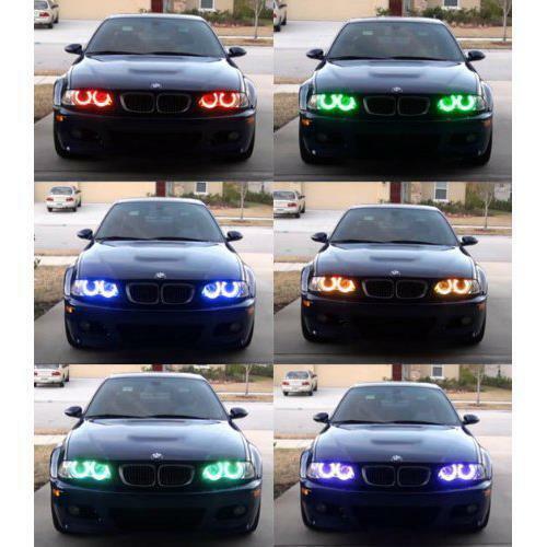 2pcs RGB Phone Control WIFI Halo Angel Eyes LED For BMW 525i 530i 650i 745i