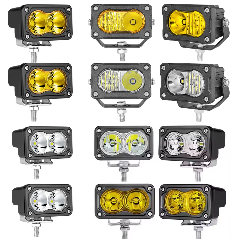 2x3inch LED Cube Pods Work Lights Driving Lamp Offroad ATV 4WD Truck SUV Fog 12V