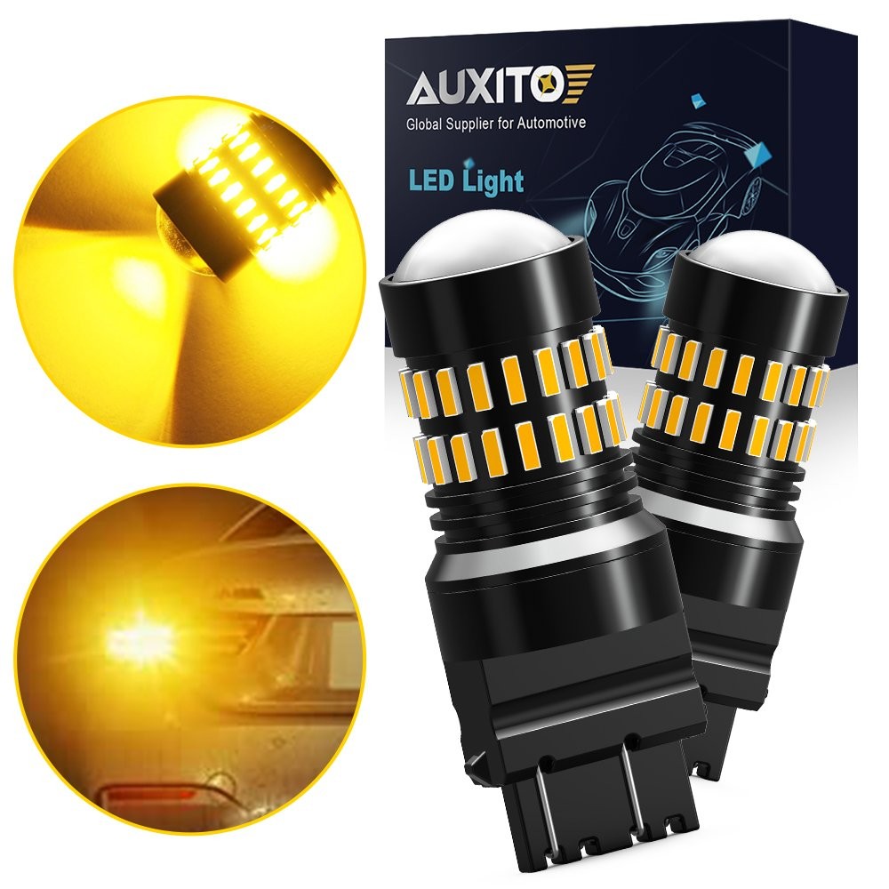 3157 4157 3457 Front Turn Signal Lights Amber LED Lamp for Ford Crown Victoria J