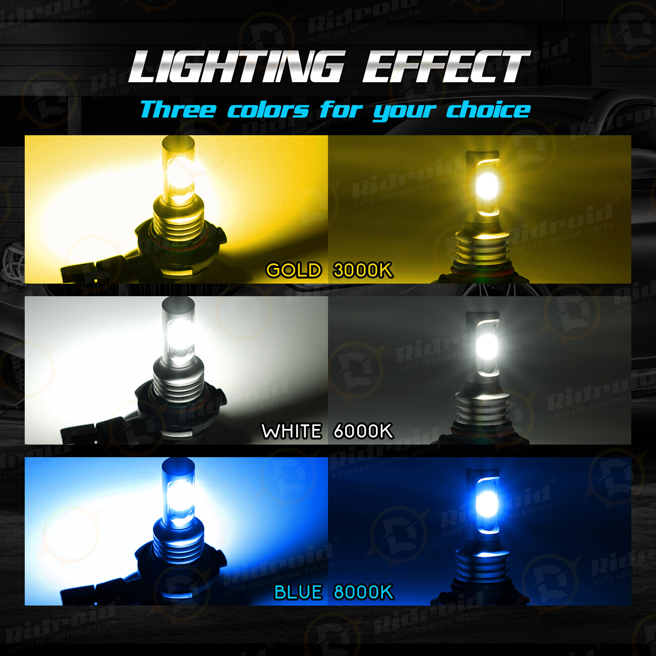 Amazing 9006 HB4 LED Headlight Bulbs Kit Low Beam Fog Lights Upgrade 200W 6000K