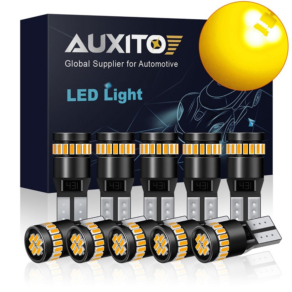 10X Led T10 Light Car Side Bulbs YELLOW Error Free Canbus Xenon W5W Sidelight