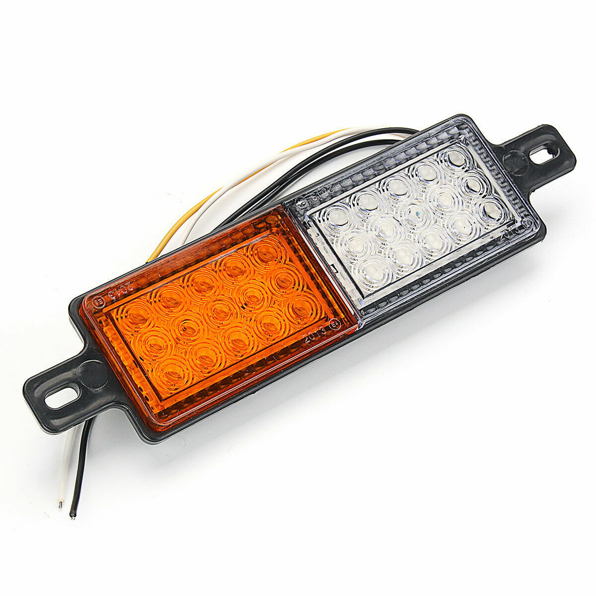 2x Amber White LED Front Indicator Park Lights TJM Bullbar Marker Lamp ARB Bar