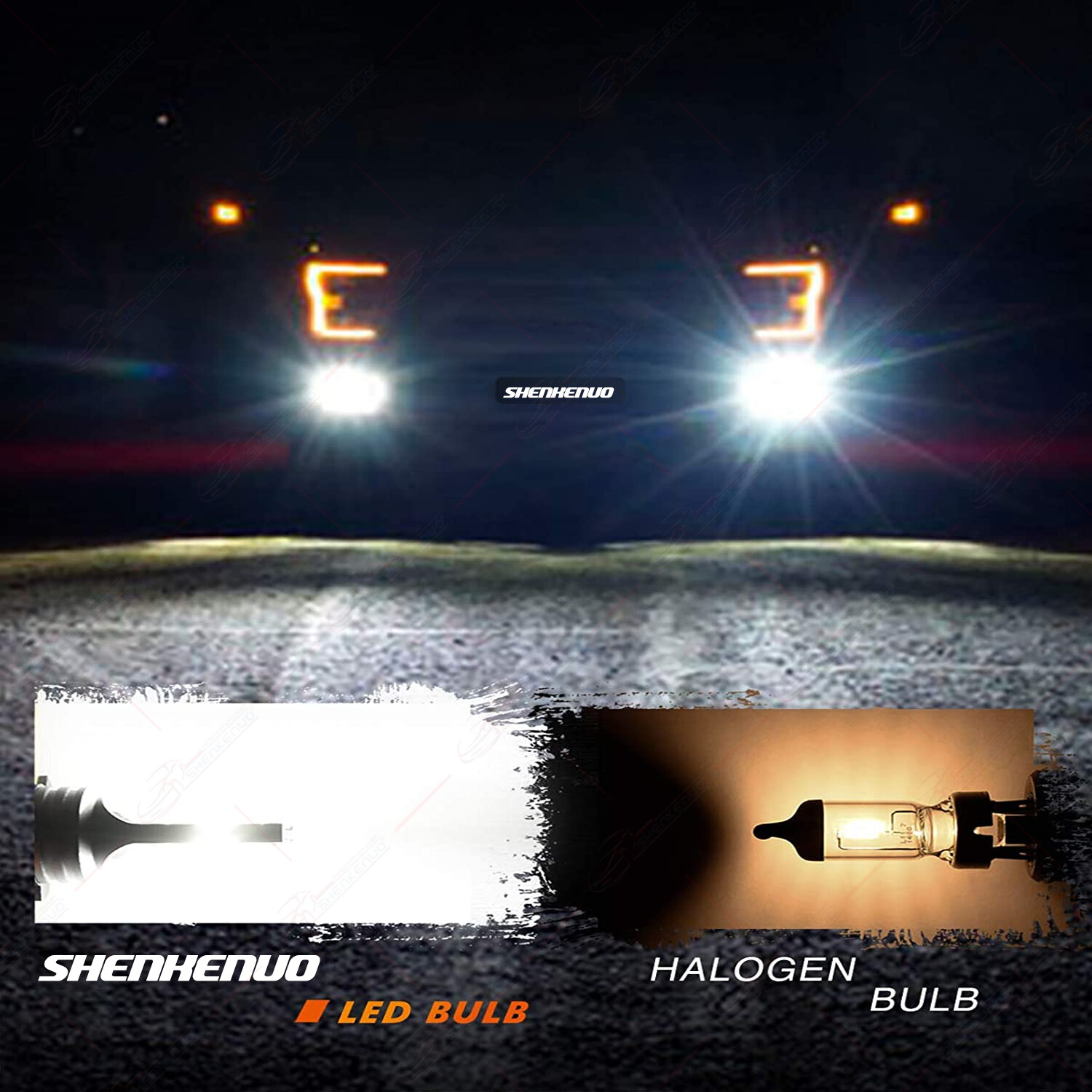 H11 LED Headlight Super Bright Bulbs Kit 8000K White 330000LM High/Low Beam kit