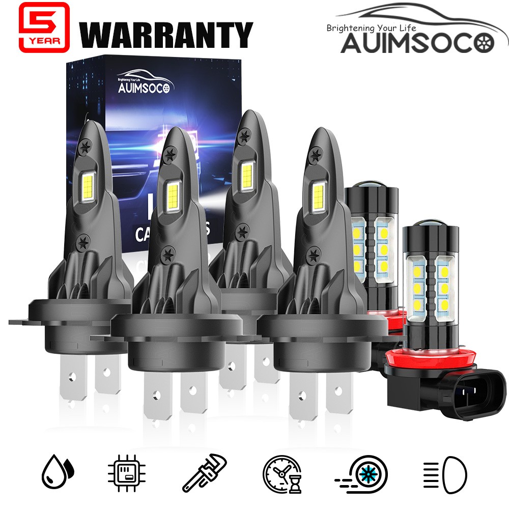 For BMW 330e 2016-2018 LED Headlight High Low Fog Light Upgrade Bulbs H7 H7 H11