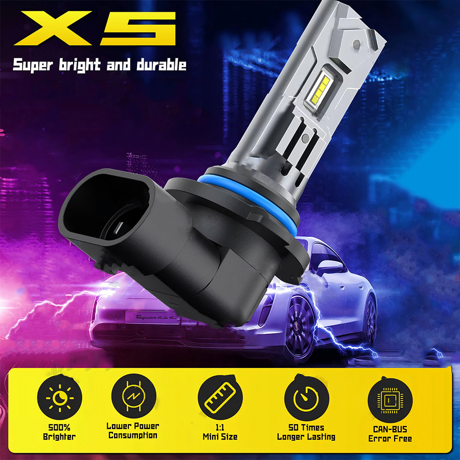 9005 HB3 LED Headlight Super Bright Bulbs Kit White 10000K 50000LM High/Low Beam