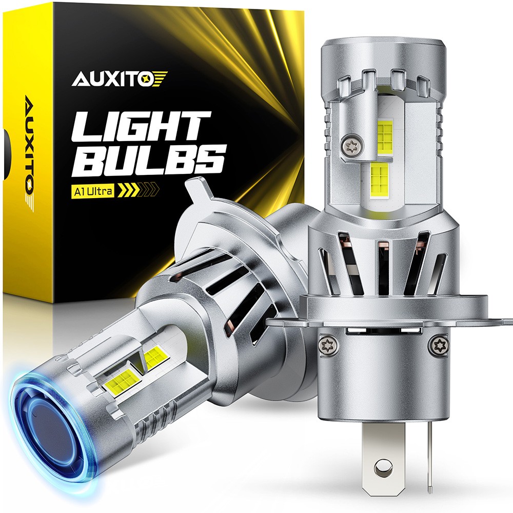 4PCS 9003 H4 Headlight LED Bulb Conversion Bright White 6500K AUXITO A1ULTRA