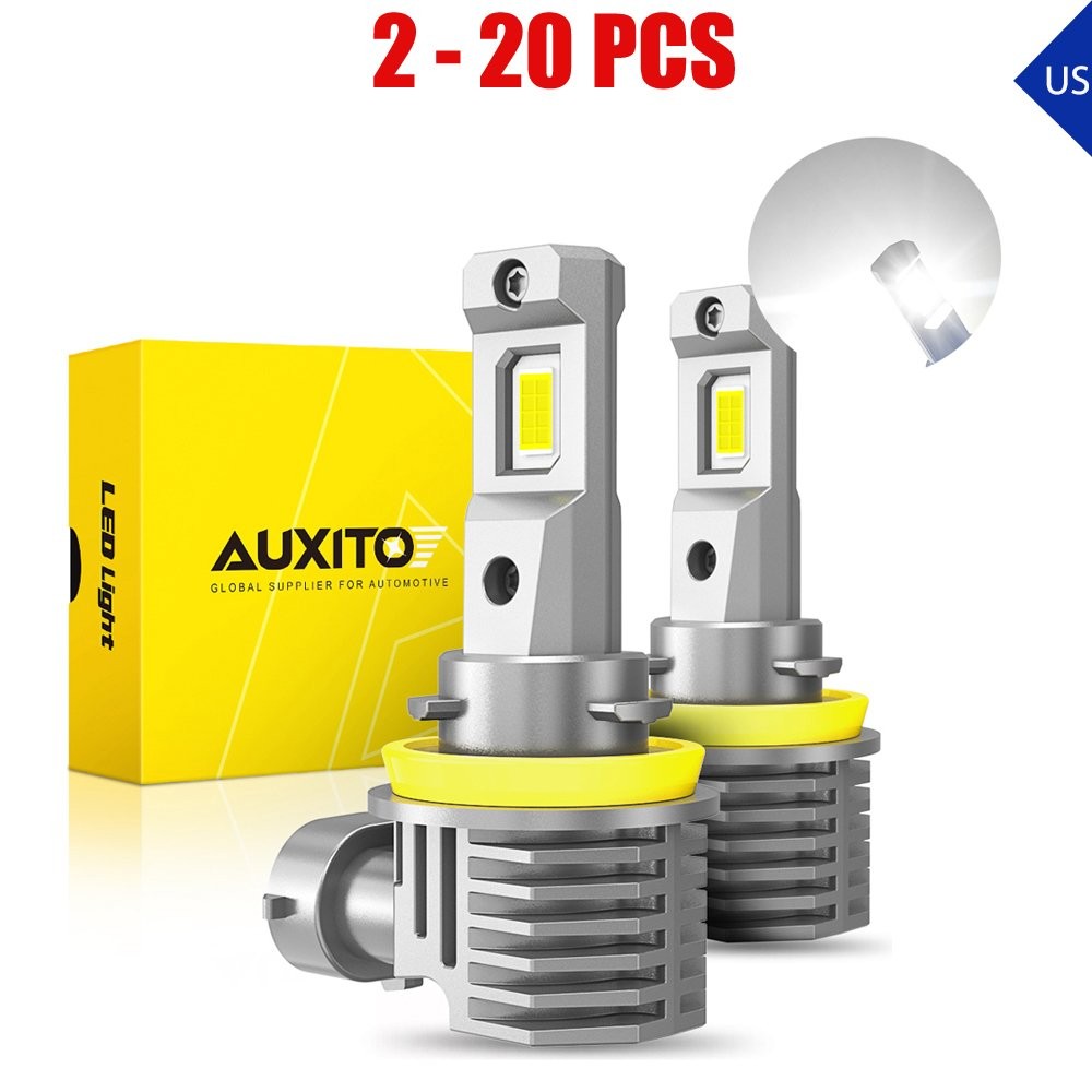 2-20 H11/8/9 LED Headlight Bulb High Low Beam 6500k 30000LM White Lamp Bright M6