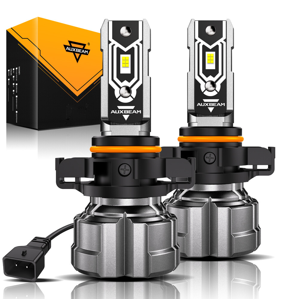 AUXBEAM 5202 LED Fog Light Bulbs 6500K White Extremely Bright 120W 25000LM 1:1